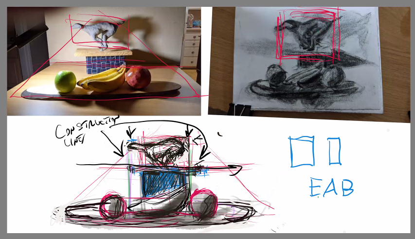 Out-of-proportion illustration composite