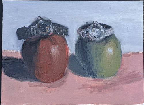 Apple Watch still life painting